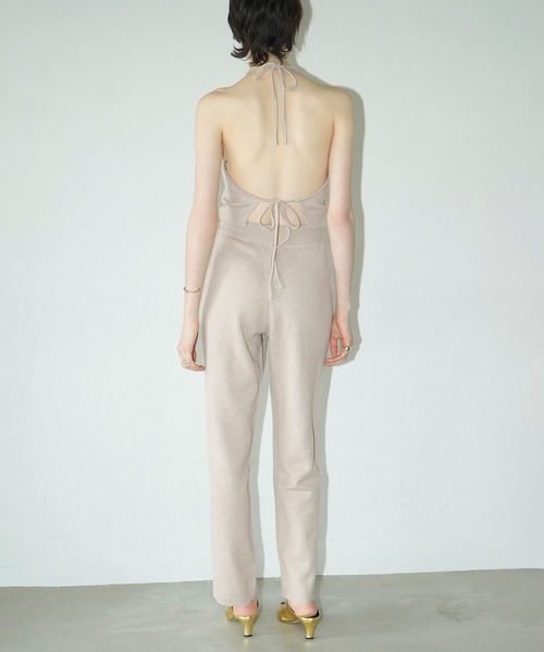 CLANE（クラネ） オールインワン HALTER NECK KNIT ALL IN ONE