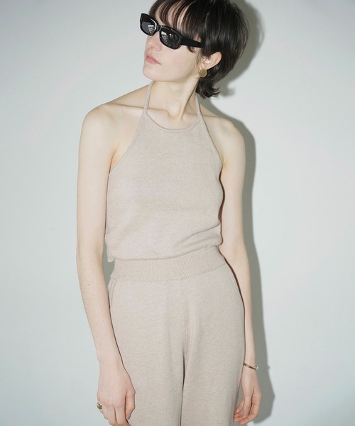 CLANE（クラネ） オールインワン HALTER NECK KNIT ALL IN ONE