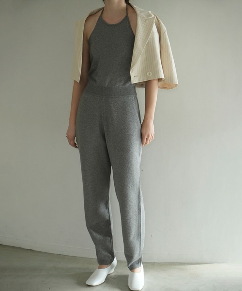 CLANE（クラネ） オールインワン HALTER NECK KNIT ALL IN ONE