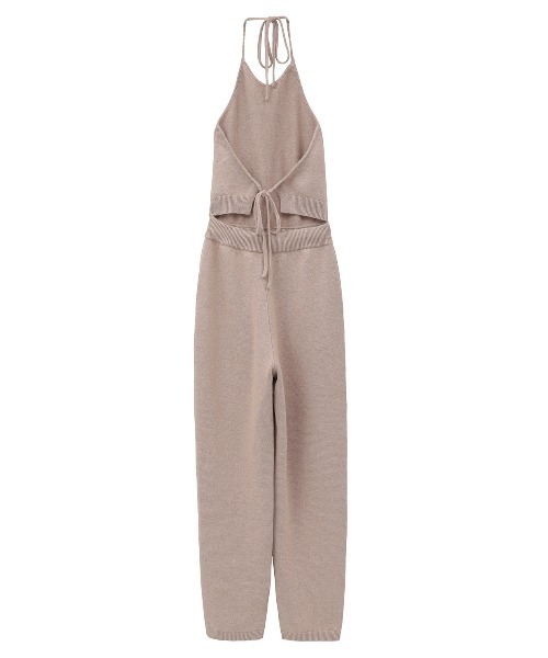 CLANE（クラネ） オールインワン HALTER NECK KNIT ALL IN ONE