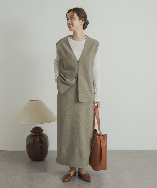 URBAN RESEARCH DOORS / アーバンリサーチ ドアーズ 『UR TECH DRYLUXE』フロントZIPベスト UR TECH DRYLUXE』フロントZIPベスト[DR45-23E120]｜URBAN