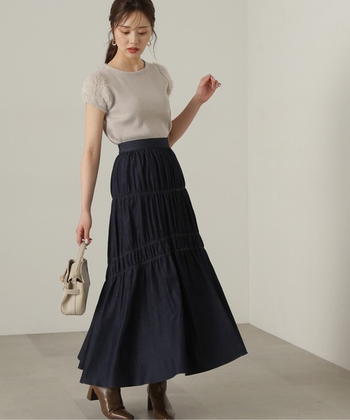 PROPORTION BODY DRESSING スカート ギャザーディテールスカート