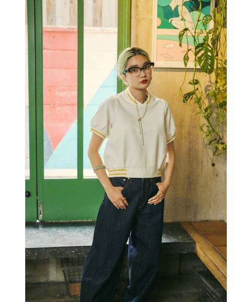 ポロシャツ ポロ mio yanase / Ponte polo tops  ミオ　ヤナセ/ポンチ　ポロ　トップス レディース
