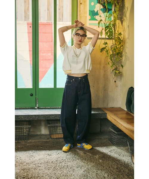 ポロシャツ ポロ mio yanase / Ponte polo tops  ミオ　ヤナセ/ポンチ　ポロ　トップス レディース HeRIN.CYE ポロシャツ ポロ mio yanase / Ponte polo tops ミオ