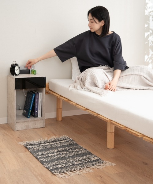 東京家具 家具 収納付き ナイトテーブル : ZOZOTOWN Yahoo!店 - 通販