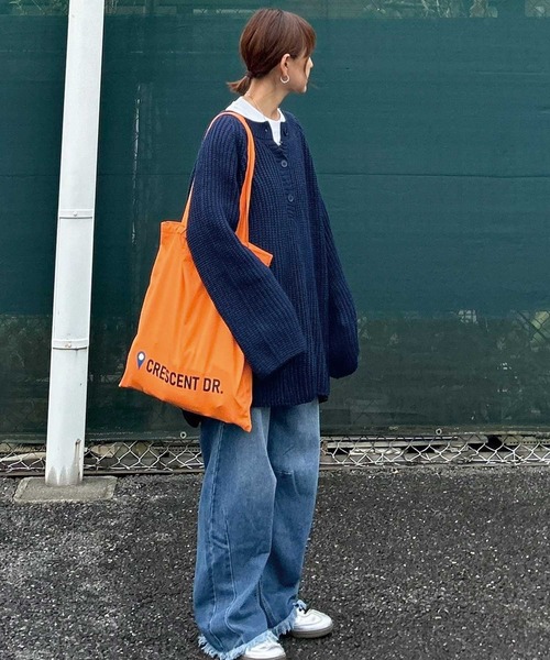 ニット セーター 「CORNERS by KR」ローゲージヘンリーネック