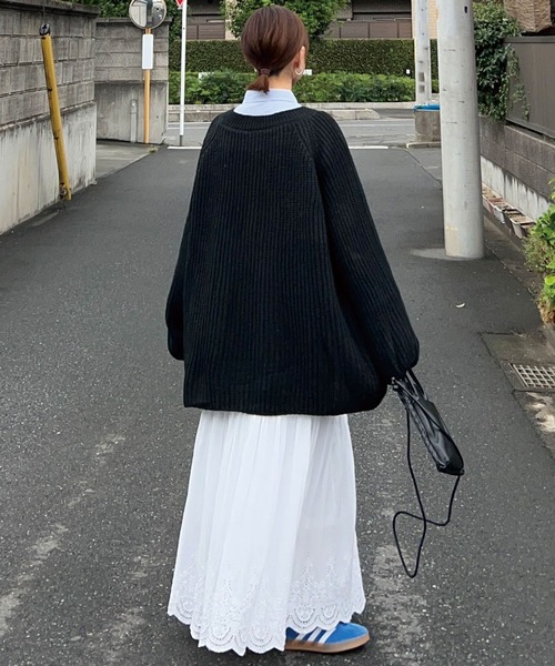 ニット セーター 「CORNERS by KR」ローゲージヘンリーネックニット「セットアップ可能」 レディース メンズ ニット セーター 「CORNERS by KR」ローゲージヘンリーネック