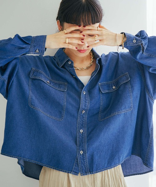 DOUX ARCHIVES（ドゥアルシーヴ） シャツ ブラウス ソフトデニム