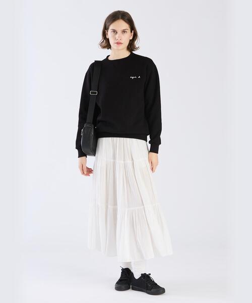 agnes b.（アニエスベー） tシャツ ロゴ プリント コットン 長袖