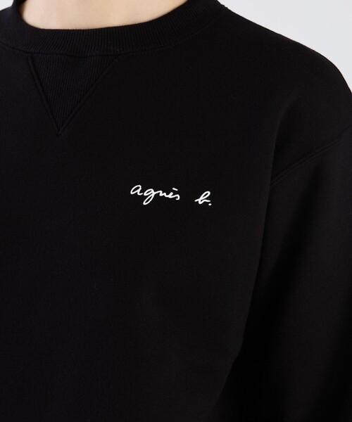 agnes b.（アニエスベー） tシャツ ロゴ プリント コットン 長袖