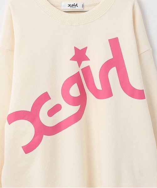 X-girl Stages トレーナー ビッグミルズロゴトレーナー キッズ 子供服