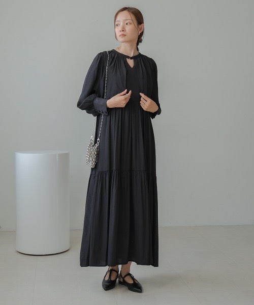 BAB（バブ） ワンピース ケープライクティアードワンピース : ZOZOTOWN 