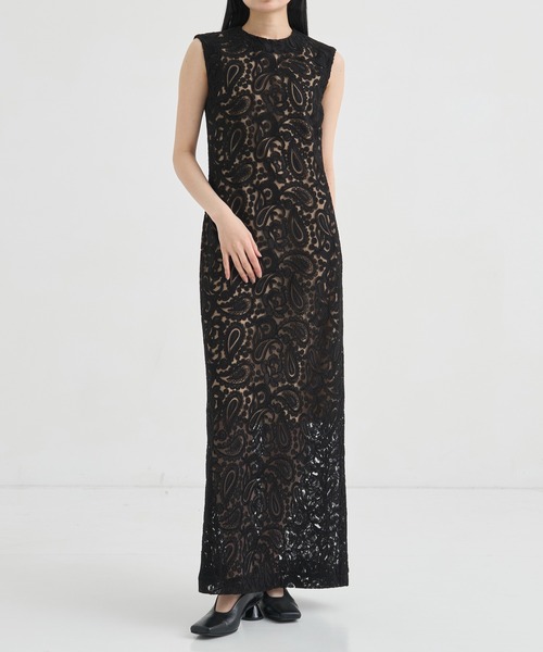 CINOH　チノ　ワンピース CINOH ワンピース 「CINOH/チノ」BLACK FORMAL LACE DRESS