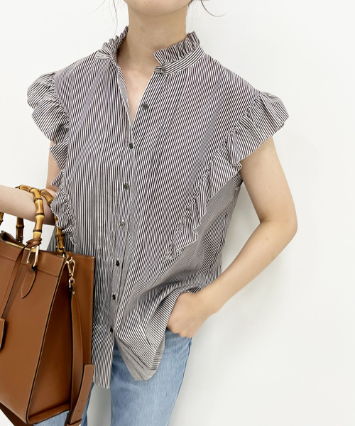 「Spick & Span」 ノースリーブブラウス - ブラウン レディース Spick＆Span 「Spick & Span」 ノースリーブブラウス - ブラウン