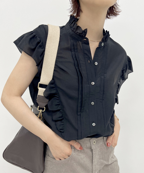 Spick＆Span 「Spick & Span」 ノースリーブブラウス - ブラウン