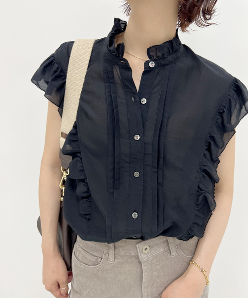 「Spick & Span」 ノースリーブブラウス - ブラウン レディース Spick＆Span 「Spick & Span」 ノースリーブブラウス - ブラウン