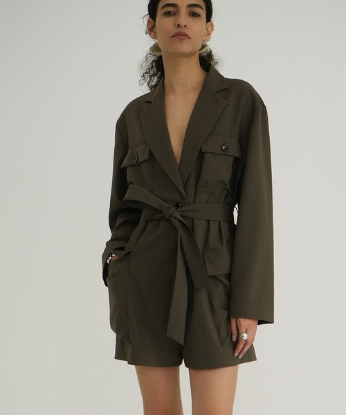 オールインワン MILITARY SHORT ALL IN ONE レディースの画像