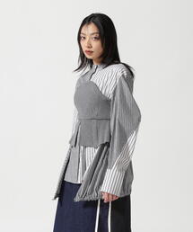 UN3D. ブラウス シャツ UN3D./アンスリード/KNIT BUSTIER