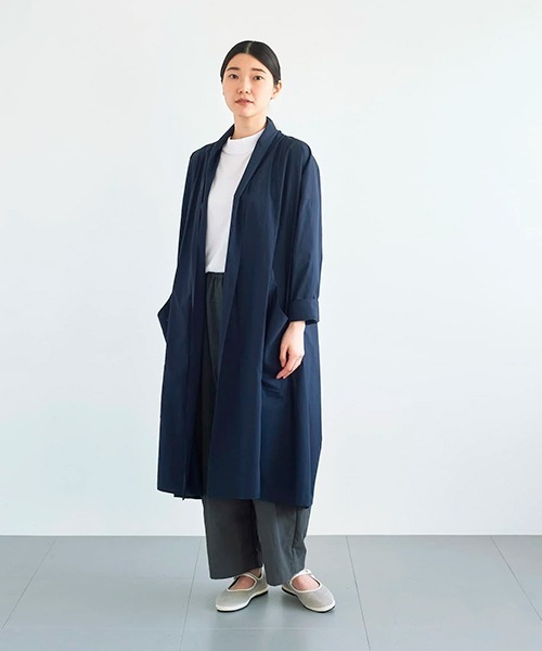 週末セール āta（アタ）優しい ピンク 春先 ローブコート 桜色 週末