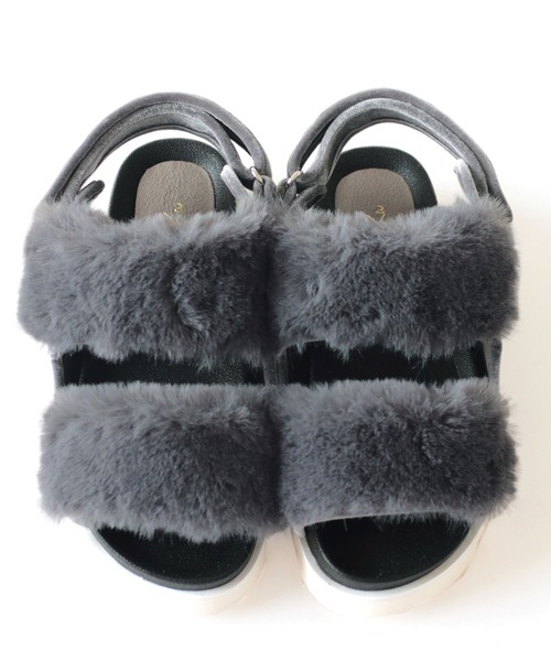 「RiiiKa」 フラットサンダル S アイボリー レディース_画像4