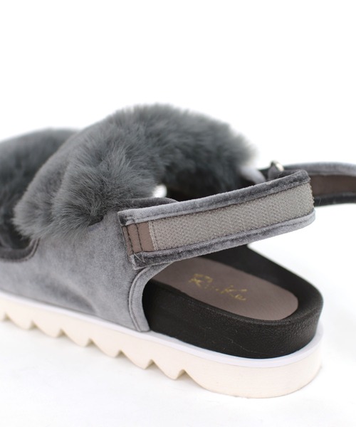 「RiiiKa」 フラットサンダル S アイボリー レディース_画像8