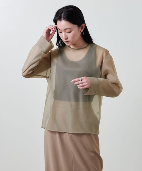ブラウス シャツ 「MARW UNITED ARROWS」シアー シャツ レディース MARW UNITED ARROWS＞シアー シャツ