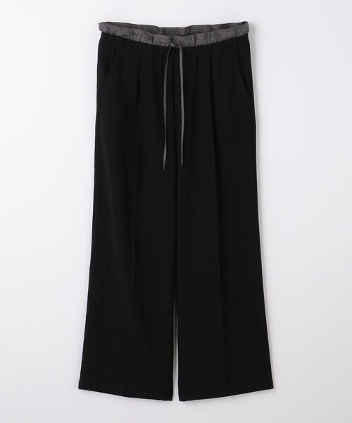 送料関税込 【NO E MOSEN】 カモフラージュダブルウエストパンツ AZUL BY MOUSSY ベルトタックワイドパンツ L/BEG1 -ファッション
