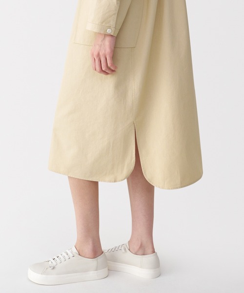 MUJI Labo シャツワンピース 「MUJI Labo」婦人 和紙混ツイルシャツ 