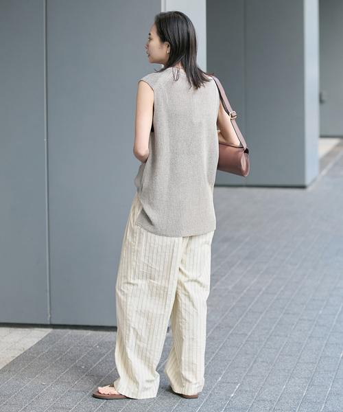JOURNAL STANDARD パンツ ストライプクロスラフパンツ