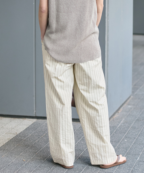 充実の品 JOURNAL ストライプクロスラフパンツ パンツ STANDARD パンツ