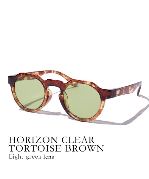 Jugaad14 サングラス 「jugaad14」HORIZON CLEAR tortoise brown