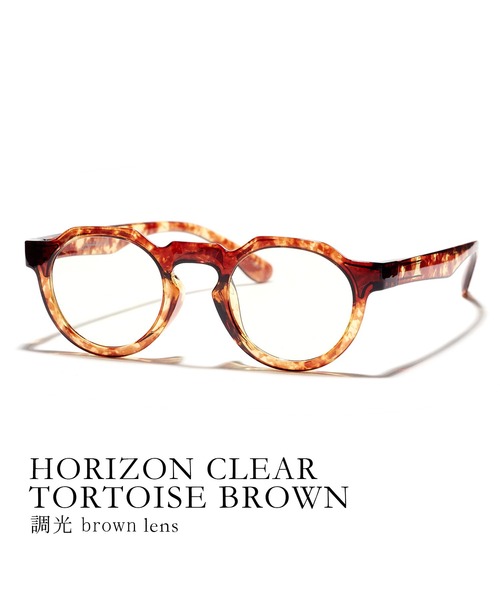 Jugaad14 サングラス 「jugaad14」HORIZON CLEAR tortoise brown