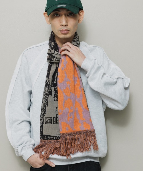 bal JACQUARD マフラー BAL マフラー JACQUARD KNIT SOCCER SCARF メンズ レディース