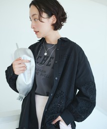 レースパッチワークブラウス natural by clip レースパッチワークブラウス natural by clip - メルカリ
