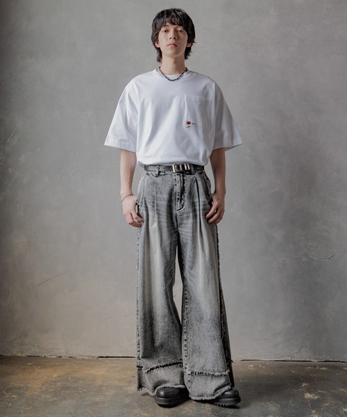 HARE デニムパンツ HARE 「HARE」 デニムパンツ SMALL ブルー メンズ : ZOZOTOWN