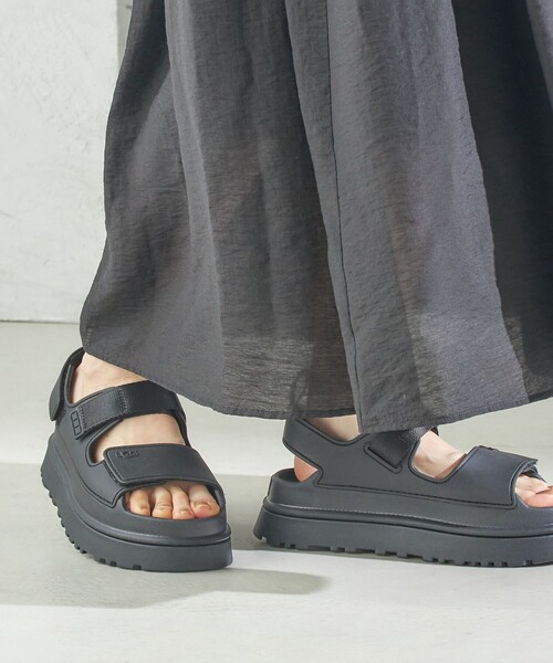 快適＆通気性◎★UGG★Golden Glow プラットフォーム サンダル UGG Australia サンダル UGG:GOLDEN GLOW レディース : ZOZOTOWN