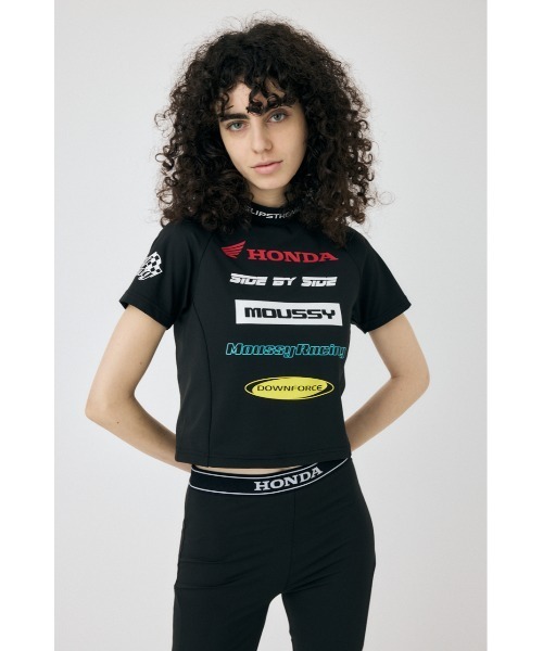 MOUSSY tシャツ HONDA RACING TINY Tシャツ レディース