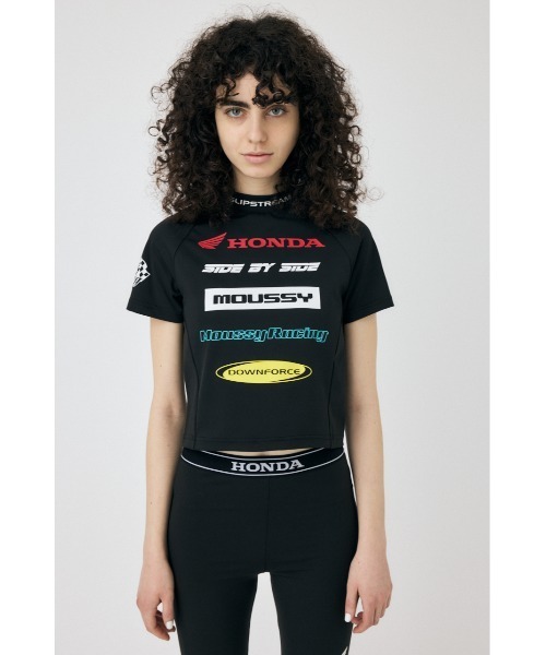MOUSSY tシャツ HONDA RACING TINY Tシャツ レディース