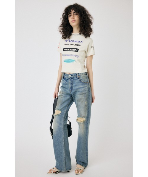 MOUSSY tシャツ HONDA RACING TINY Tシャツ レディース