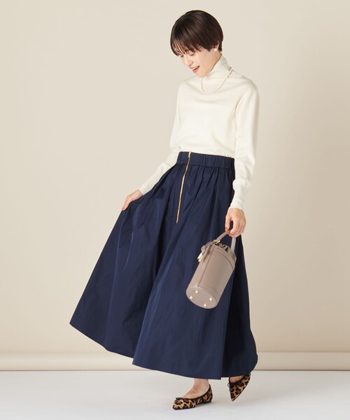 「NOLLEY'S」 タートルネックニット 38 オフホワイト レディース_画像9