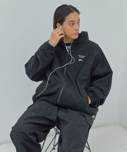 ffein ナイロンブルゾン LARGE ブラック メンズ : ZOZOTOWN Yahoo!店