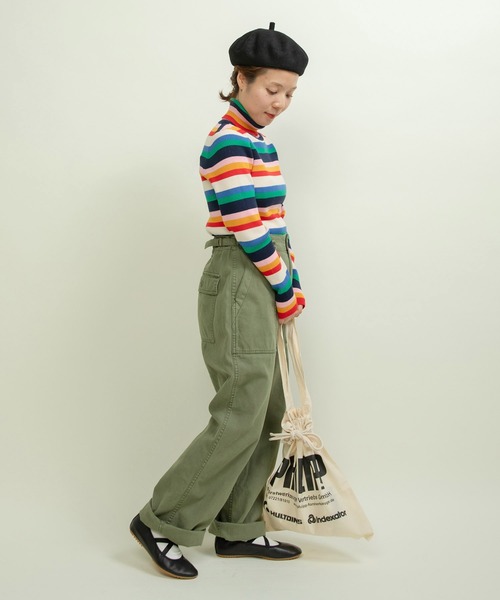 Dot＆Stripes CHILD WOMAN のセーター Dot&Stripes Child Woman ネパール太ギルボックスインターシャプル