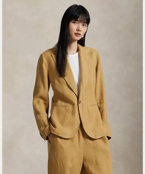 E lin ⭐️ポロラルフローレン　リネンテーラードジャケットサイズS POLO RALPH LAUREN ジャケット テーラードジャケット リネン