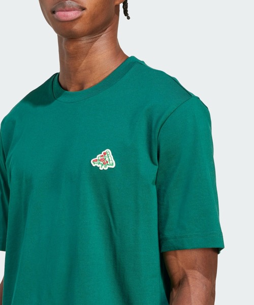 W&LT グラフィックTシャツ 青緑 adidas（アディダス） tシャツ ミニピザ グラフィックTシャツ