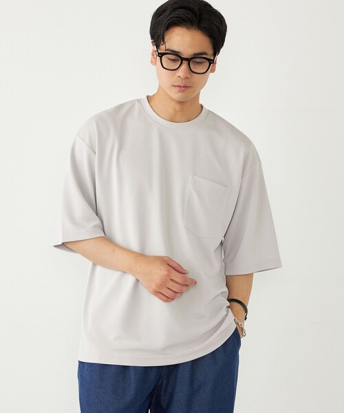 【関税込み】Solid Homme グレー Commuter Tシャツ SHIPS Colors tシャツ Colors:「汗隠し・接触冷感・紫外線軽減