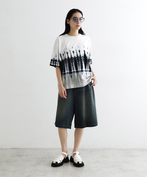 tk.TAKEO KIKUCHI（ティーケータケオキクチ） tシャツ 半袖 タイダイT 