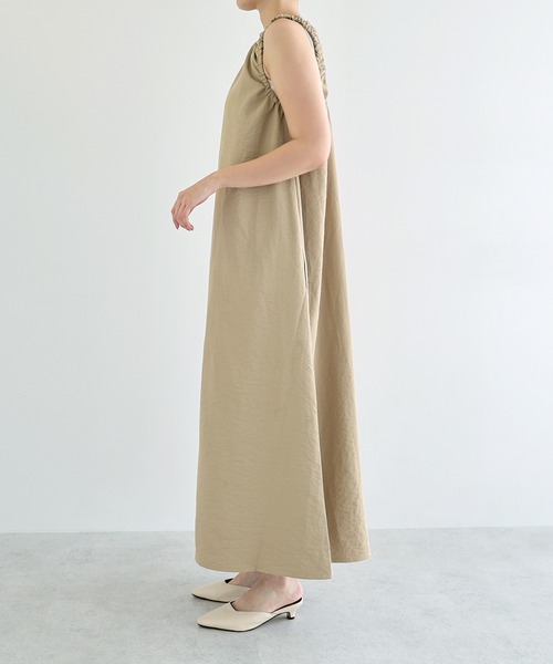andme（アンドミー） ワンピース 夏 バックオープンノースリーブロング