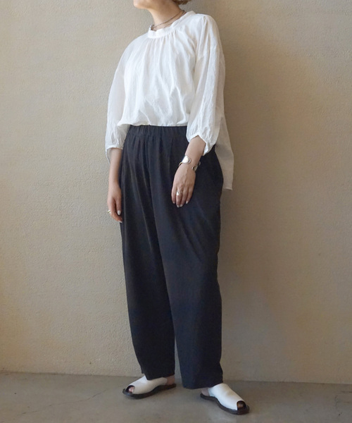 journal standard luxe コットンダンプリム-ブパンツ JOURNAL STANDARD LUXE パンツ オーガニックコットン レディース