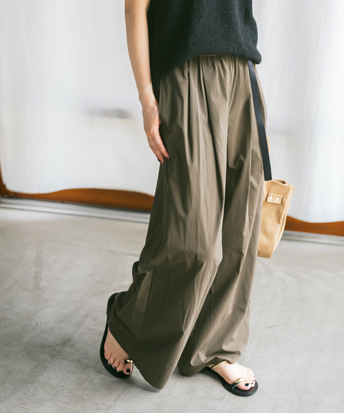 【タグ付】新品★Spick&Span ワイドパンツ Spick & Span（スピックアンドスパン）の「ダブルクロス2タック