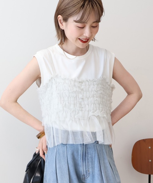 AMERICAN HOLIC（アメリカンホリック） tシャツ SETチュールキャミ+